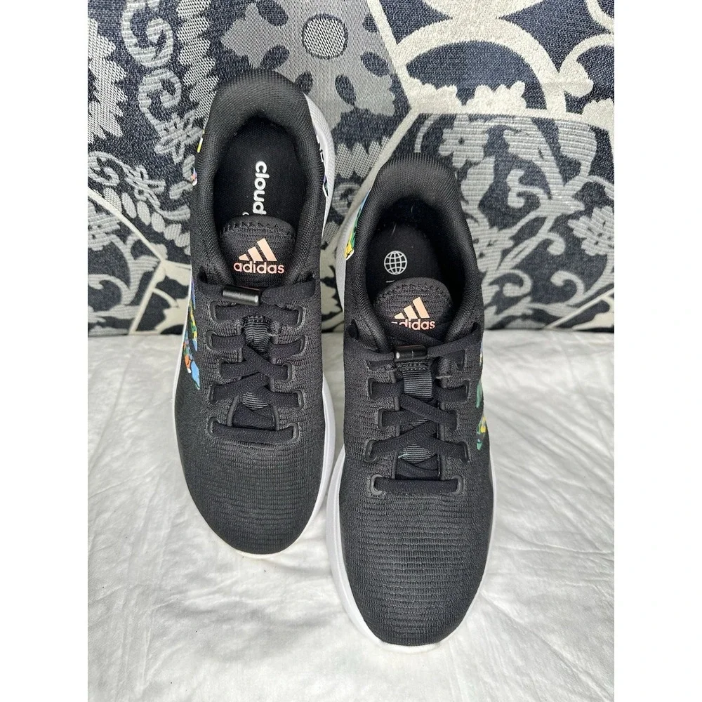 ADIDAS WOMENS PUREMOTION CLOUDFORM COMFORT RUNNING SHOES MULTICOLOR SIZE 8 - Picture 3 of 11